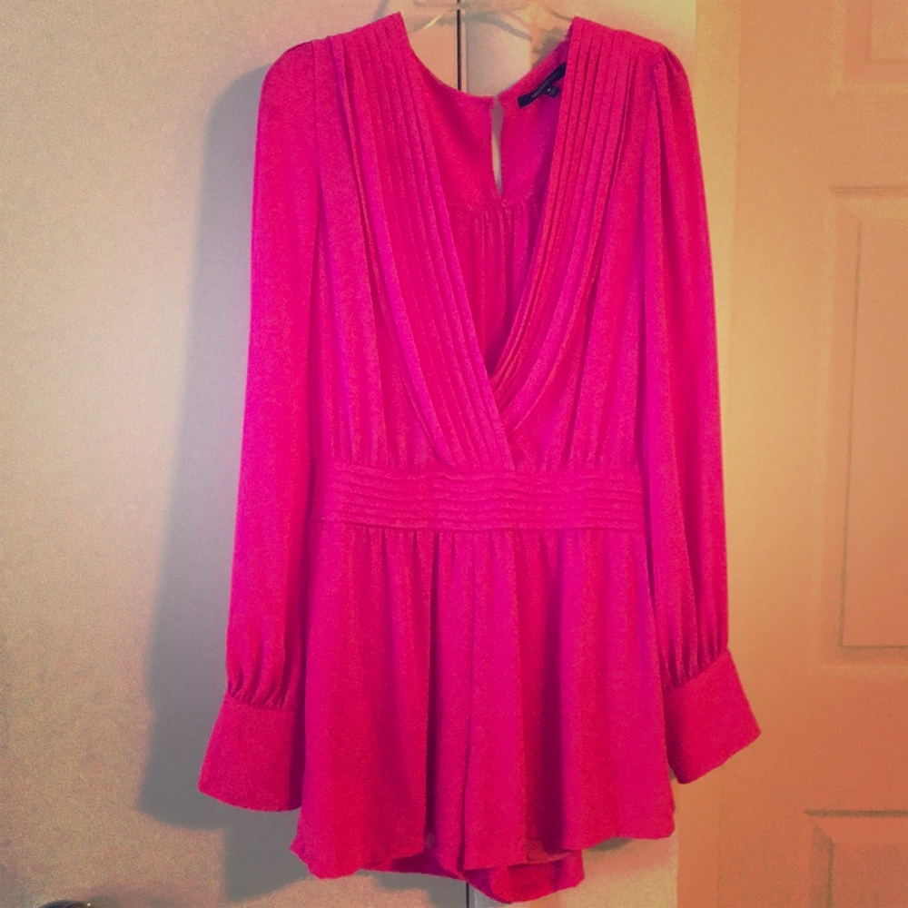 Hot pink romper